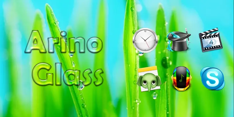 Arino Glass - Solo Launcher Theme android App screenshot 2